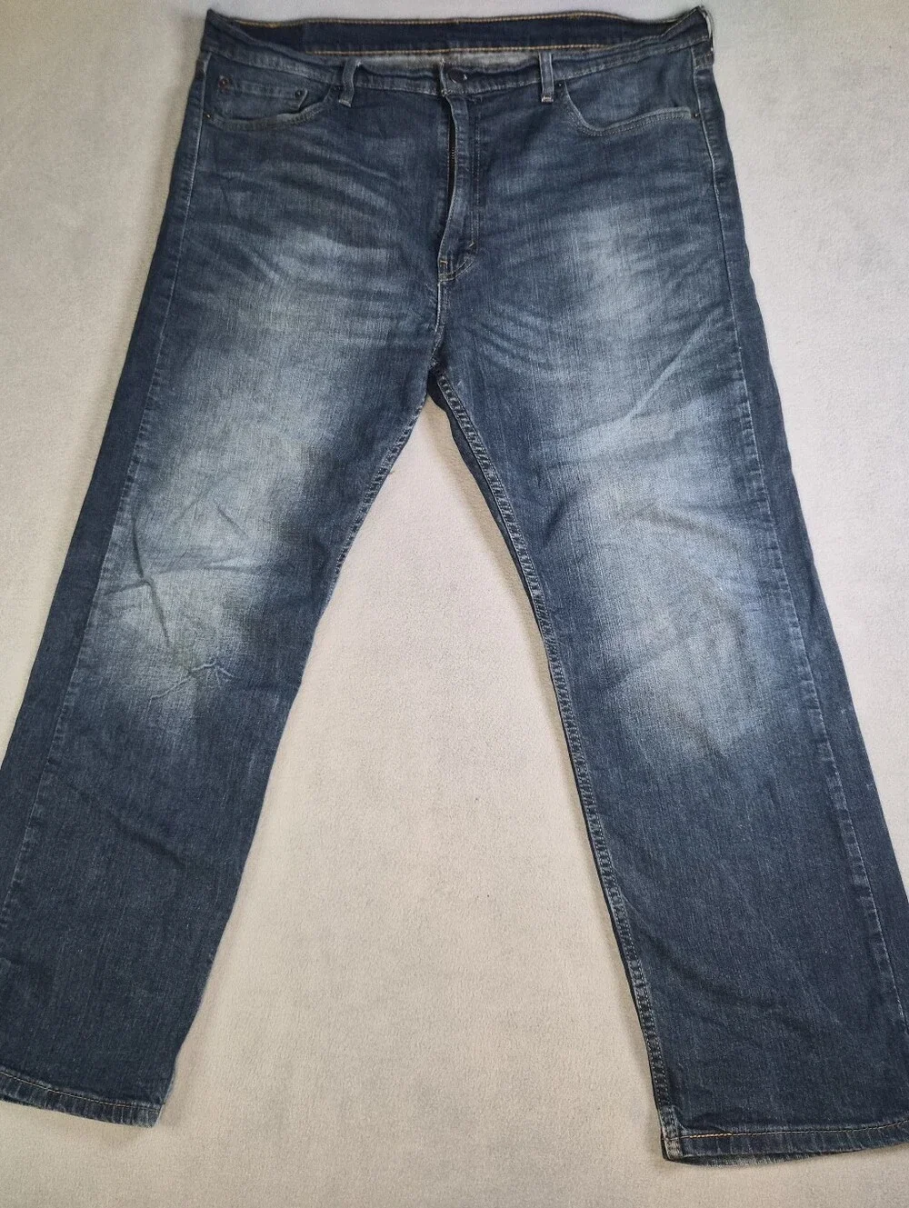Levi's 505 straight leg blue jeans Size mens 42x30 #denim #classic